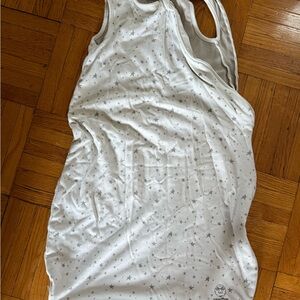 Cozy White Star-Patterned Woolino Pajama Sleep Sack size 18-36 months